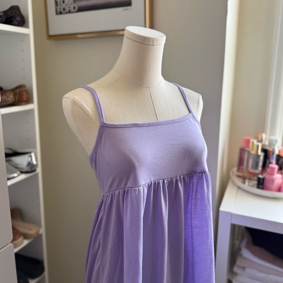 Beautiful Lavender Light Purple Strap Mini Dress Size Medium - Picture 3 of 5